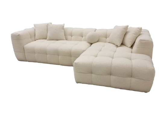 Bubble Boucle 3 Seater Sofa right hand facing sofa