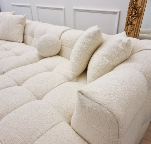 Bubble Boucle 3 Seater Sofa right hand facing sofa