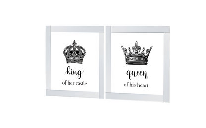 King of Her Castle and Queen of His Heart glitter diamond pictures