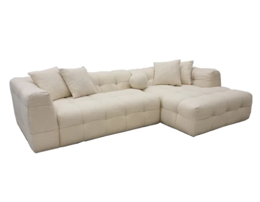 Bubble Boucle 3 Seater Sofa right hand facing sofa