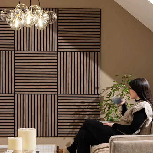 Acoustic Square Wall Panels For Media Feature Wall 60x60 cm