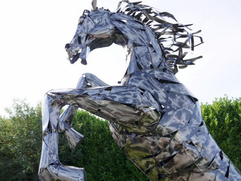 Extra Large Rearing Horse Statue 330cm high Metal Garden Ornament