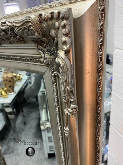 160x80 Large Antique Style leaning wall mirror, large baroque wall mirror ornate