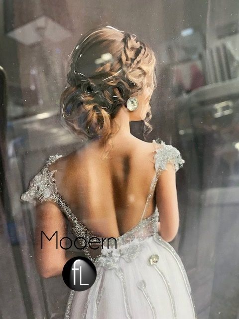 Stunning lady in white formal gown “Bride to be” mirror 3d picture 56x66 cm