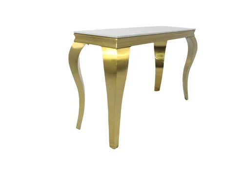 Louis Gold Console table with Ceramic top