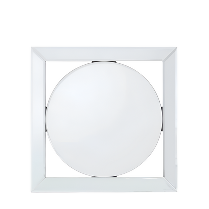 Geometric mirror wall art Circle Centre 40cm x 40cm, Circle mirrored wall art