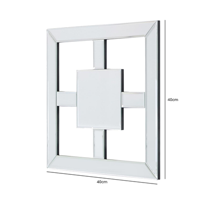 Square Geometric Wall mirror 40cm x 40cm