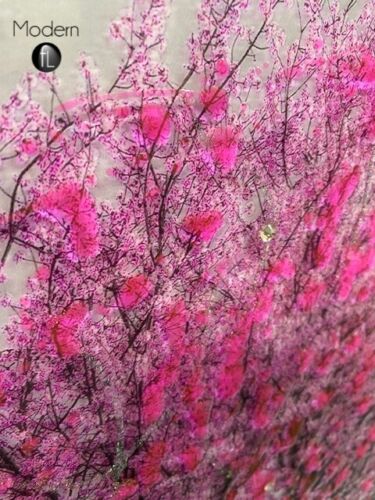 Bright Pink Blossom Tree 3D Glitter Picture in mirrored frame, 86x86 cm