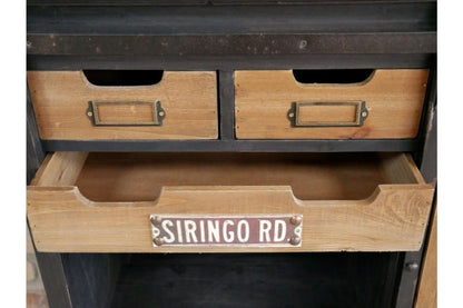 Industrial Style Sewing Kit Cabinet