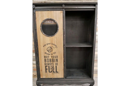 Industrial Style Sewing Kit Cabinet