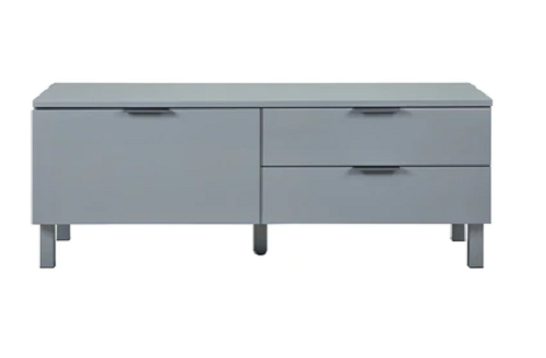 Stunning high gloss grey TV stand, high gloss grey TV unit 120 cm wide