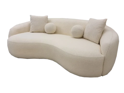 3 Seater Wave Sofa, Wave Boucle 3 Seater Sofa