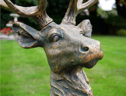 Large Stag Garden Ornament Life Like Sculpture