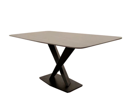 Apollo 1.6 Black Dining Table with Black Sintered Stone Top