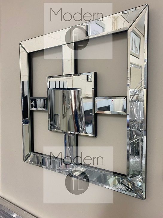 Square Geometric Wall mirror 40cm x 40cm