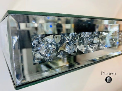 Crushed diamond floating wall shelf 40cm wide