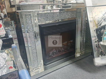 Crushed Diamond Fireplace