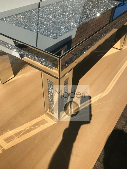 Crushed Crystal Rectangle Coffee Table