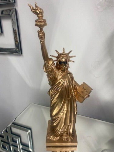 Gold Statue of Liberty Ornament with Cool Shades! Statue of Liberty